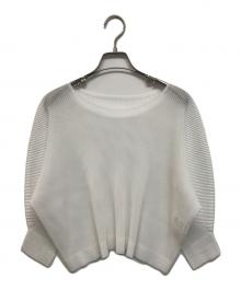 PLEATS PLEASE（プリーツプリーズ）の古着「プリーツカットソー」｜ホワイト