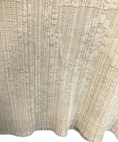 PLEATS PLEASE（プリーツプリーズ）PLEATS PLEASE (プリーツプリーズ) プリーツカットソー アイボリー サイズ:3の古着・服飾アイテム