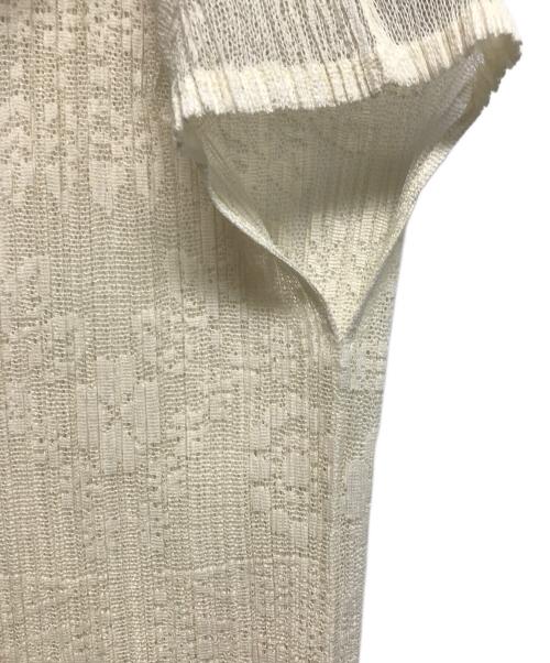 PLEATS PLEASE（プリーツプリーズ）PLEATS PLEASE (プリーツプリーズ) プリーツカットソー アイボリー サイズ:3の古着・服飾アイテム