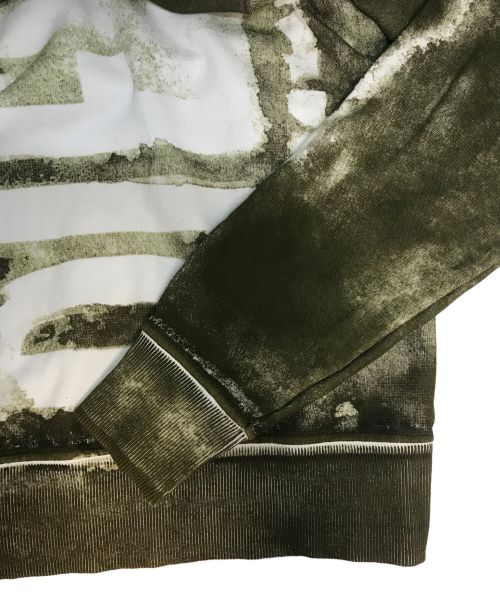 DIESEL（ディーゼル）DIESEL (ディーゼル) Ginyロゴプリントスウェット ブラウン×ホワイト サイズ:Sの古着・服飾アイテム