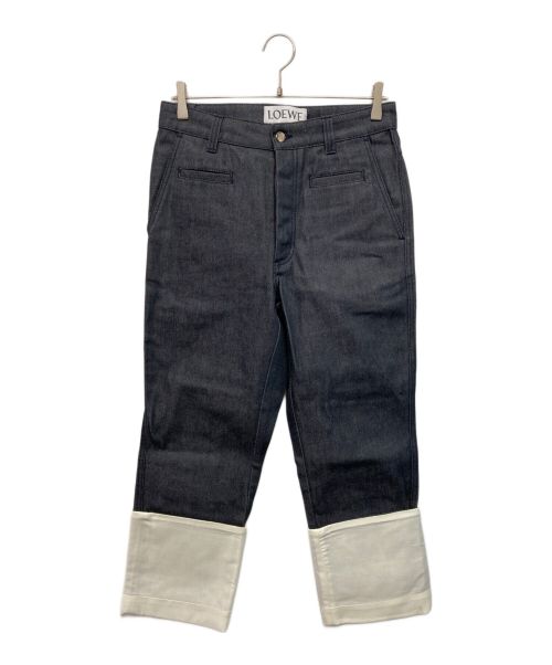 LOEWE（ロエベ）LOEWE (ロエベ) フィッシャーマンデニムパンツ インディゴ サイズ:SIZE 36の古着・服飾アイテム
