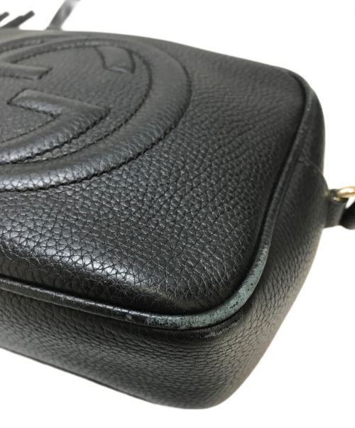 GUCCI（グッチ）GUCCI (グッチ) ソーホーディスコショルダーバッグ ブラックの古着・服飾アイテム