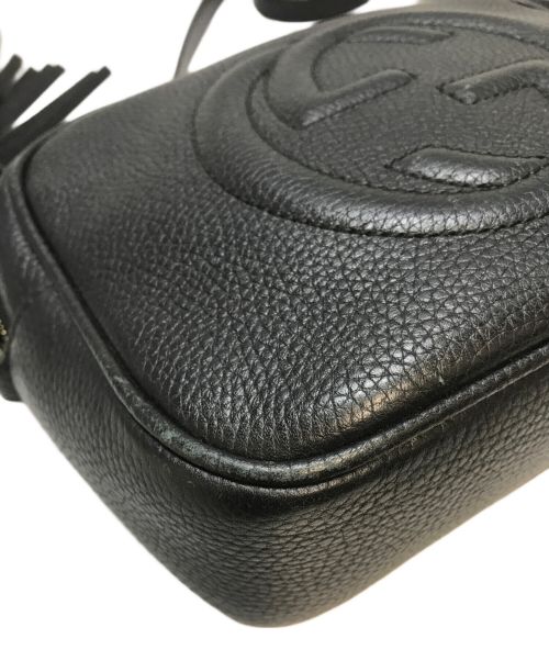 GUCCI（グッチ）GUCCI (グッチ) ソーホーディスコショルダーバッグ ブラックの古着・服飾アイテム