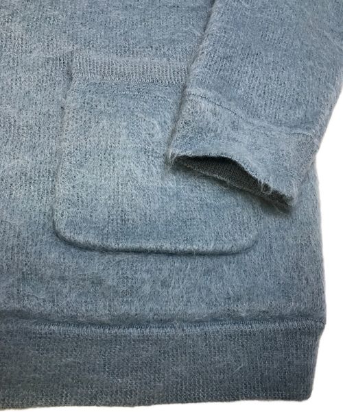 6(ROKU) BEAUTY&YOUTH（ロク ビューティーアンドユース）6(ROKU) BEAUTY&YOUTH (ロク ビューティーアンドユース) MOHAIR CARDIGAN ブルー サイズ:-の古着・服飾アイテム