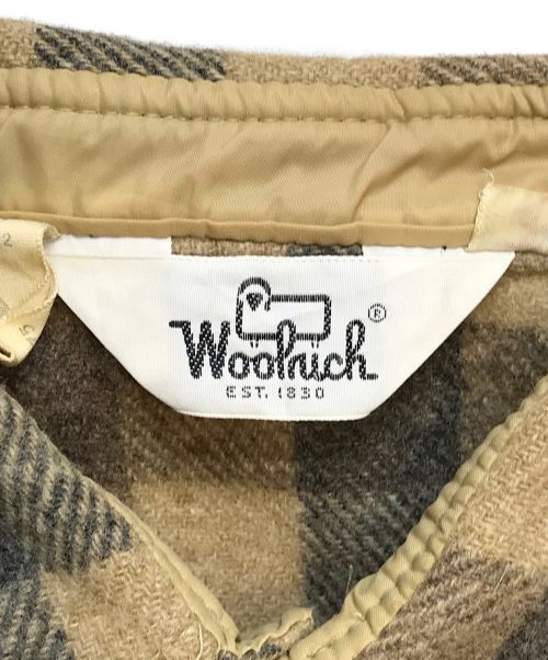 WOOLRICH（ウールリッチ）WOOLRICH (ウールリッチ) ウールチェックシャツ ベージュ サイズ:Sの古着・服飾アイテム