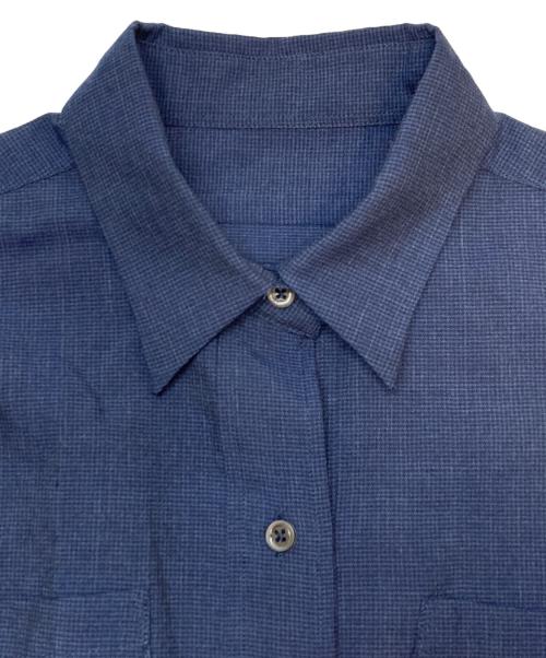 MARGARET HOWELL（マーガレットハウエル）MARGARET HOWELL (マーガレットハウエル) ウールシャツワンピース ネイビー サイズ:1の古着・服飾アイテム