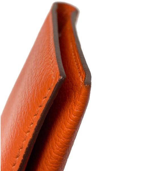 HERMES（エルメス）HERMES (エルメス) ベアン長財布 オレンジの古着・服飾アイテム