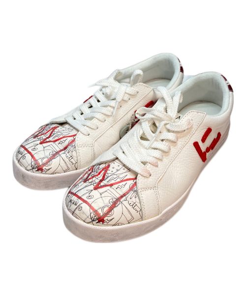 Sangacio（サンガッチョ）Sangacio (サンガッチョ) にゅSG Basquiat ローカットスニーカー ホワイト サイズ:SIZE 27cmの古着・服飾アイテム