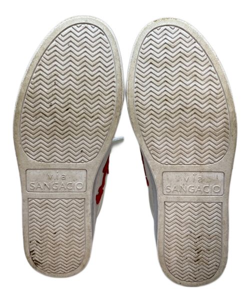 Sangacio（サンガッチョ）Sangacio (サンガッチョ) にゅSG Basquiat ローカットスニーカー ホワイト サイズ:SIZE 27cmの古着・服飾アイテム