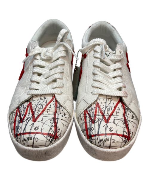 Sangacio（サンガッチョ）Sangacio (サンガッチョ) にゅSG Basquiat ローカットスニーカー ホワイト サイズ:SIZE 27cmの古着・服飾アイテム