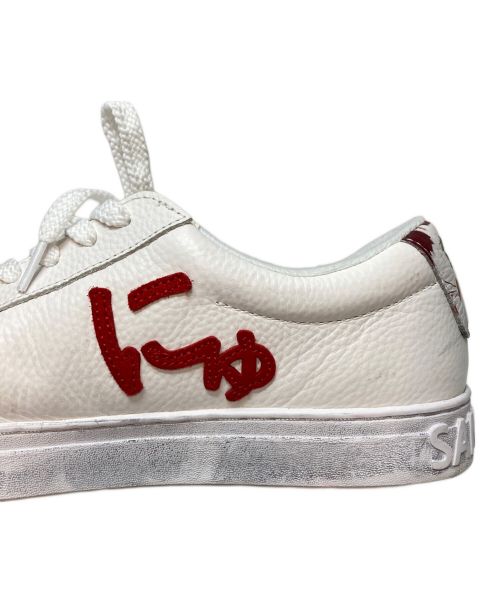 Sangacio（サンガッチョ）Sangacio (サンガッチョ) にゅSG Basquiat ローカットスニーカー ホワイト サイズ:SIZE 27cmの古着・服飾アイテム