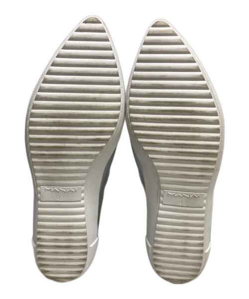 MANA（マナ）MANA (マナ) カバースペックシューズ シルバー サイズ:40の古着・服飾アイテム