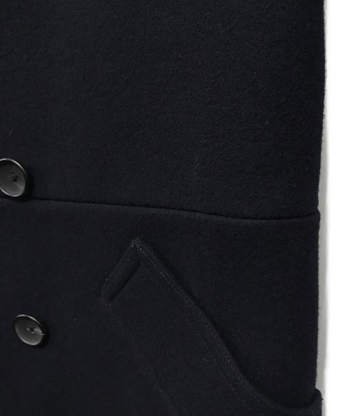 SCYEBASICS（サイベーシックス）SCYEBASICS (サイベーシックス) メルトンダブルコート ネイビー サイズ:40の古着・服飾アイテム