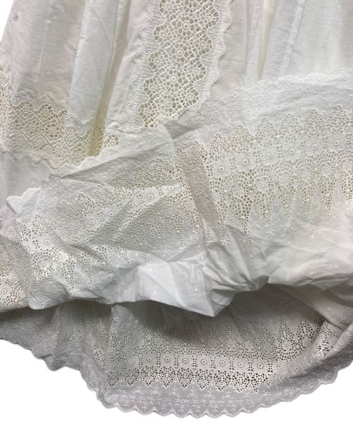 SINME（シンメ）SINME (シンメ) レースワンピース ホワイト サイズ:SIZE Mの古着・服飾アイテム