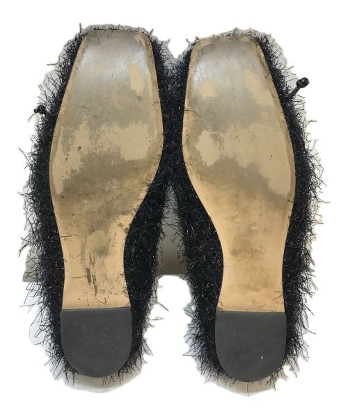 Pippichic（ピッピシック）Pippichic (ピッピシック) BALLET フリンジラメ バレエシューズ ブラック サイズ:361/2の古着・服飾アイテム