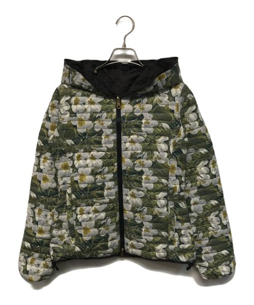 DUVETICA（デュベティカ）DUVETICA (デュベティカ) Cariatre Erre パデッドジャケット ブラック×グリーン サイズ:不明(下記参照)の古着・服飾アイテム