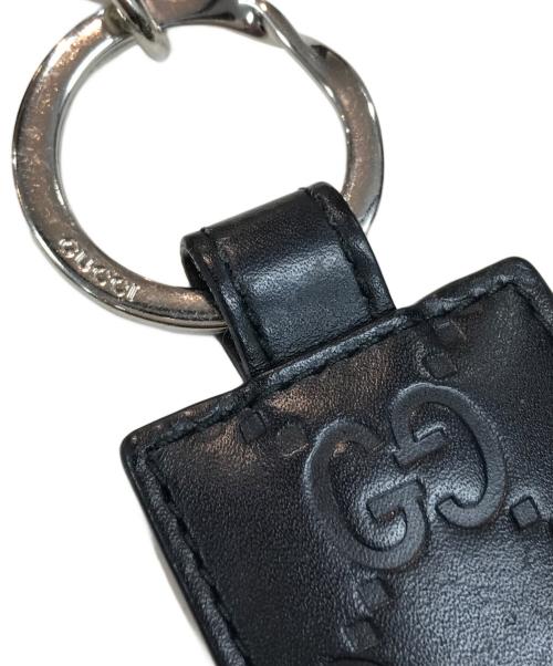 GUCCI（グッチ）GUCCI (グッチ) グッチシマGGロゴキーリング ブラックの古着・服飾アイテム
