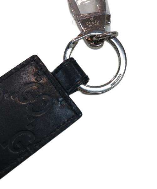 GUCCI（グッチ）GUCCI (グッチ) グッチシマGGロゴキーリング ブラックの古着・服飾アイテム
