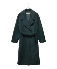 RANDEBOO（ランデブー）の古着「Basic wool long coat」｜グリーン