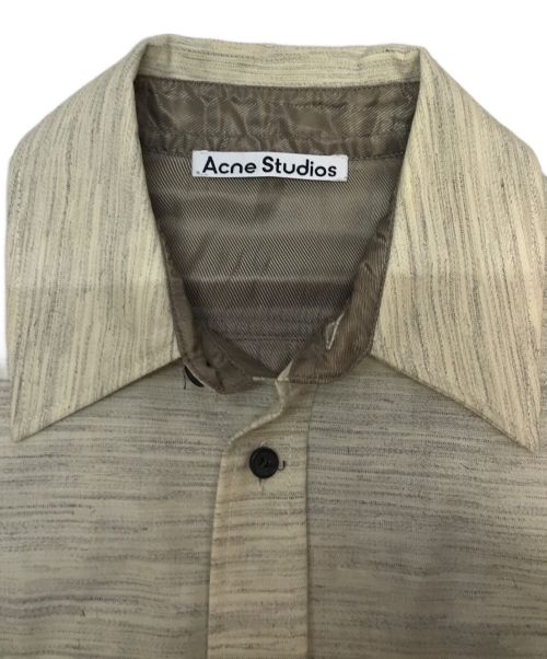 Acne studios（アクネ ストゥディオス）Acne studios (アクネ ストゥディオス) メレンゲウールブレンドオーバー長袖シャツ ホワイト サイズ:SIZE 44の古着・服飾アイテム