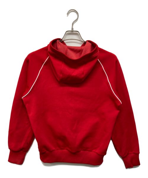 adidas（アディダス）adidas (アディダス) ハーフジップトラックジャケット レッド サイズ:Sの古着・服飾アイテム