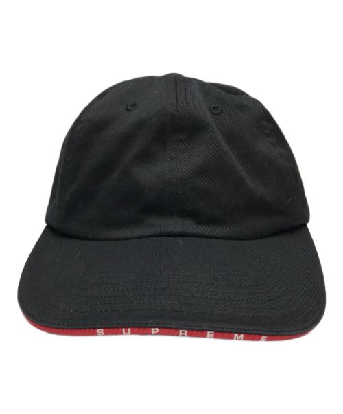 SUPREME（シュプリーム）Supreme (シュプリーム) Visor Logo Camp Cap ブラックの古着・服飾アイテム
