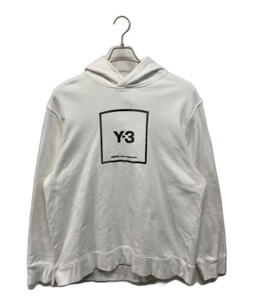 Y-3（ワイスリー）Y-3 (ワイスリー) U SQ LBL GRPHC HOODIE ホワイト サイズ:2XLの古着・服飾アイテム