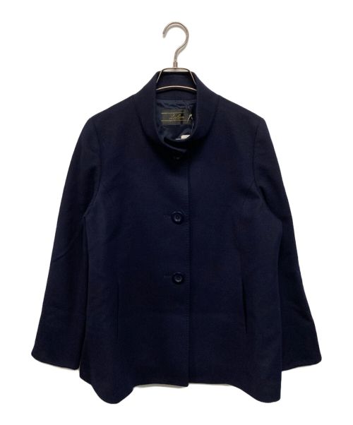 Leilian（レリアン）Leilian (レリアン) カシミヤショートコート ネイビー サイズ:11 未使用品の古着・服飾アイテム