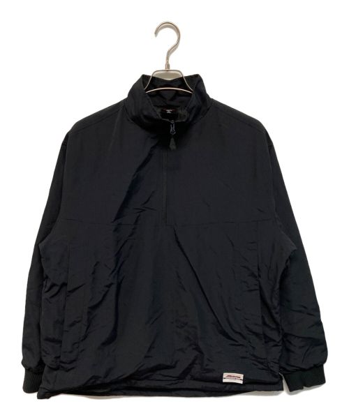 MIZUNO（ミズノ）MIZUNO (ミズノ) ハーフジップ ウーブンジャケット ブラック サイズ:SIZE 2XLの古着・服飾アイテム