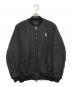 RAF SIMONS（ラフシモンズ）の古着「BOMBER JACKET WITH PRINT AND BADGE」｜ブラック