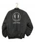 RAF SIMONS (ラフシモンズ) SMILEY (スマイリー) BOMBER JACKET WITH PRINT AND BADGE ブラック サイズ:XS：60000円