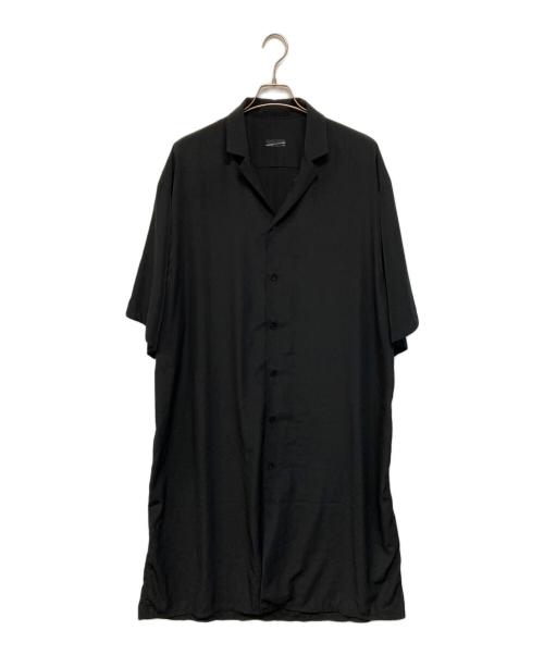 LAD MUSICIAN（ラッドミュージシャン）LAD MUSICIAN (ラッドミュージシャン) OPEN COLLAR MAXI SHIRT ブラック サイズ:46の古着・服飾アイテム
