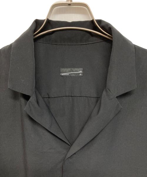 LAD MUSICIAN（ラッドミュージシャン）LAD MUSICIAN (ラッドミュージシャン) OPEN COLLAR MAXI SHIRT ブラック サイズ:46の古着・服飾アイテム