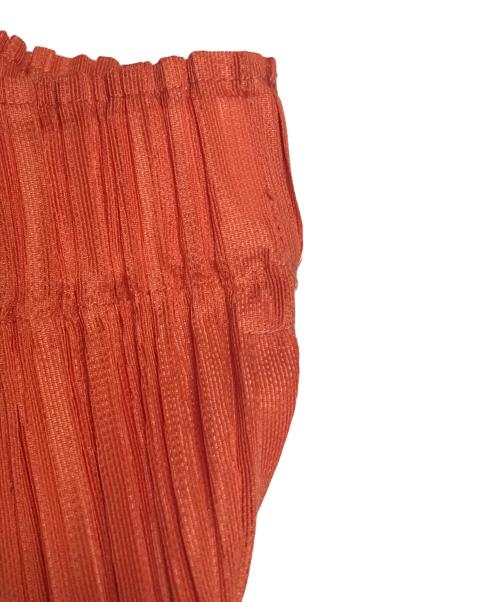 PLEATS PLEASE（プリーツプリーズ）PLEATS PLEASE (プリーツプリーズ) プリーツオールインワン オレンジ サイズ:5の古着・服飾アイテム