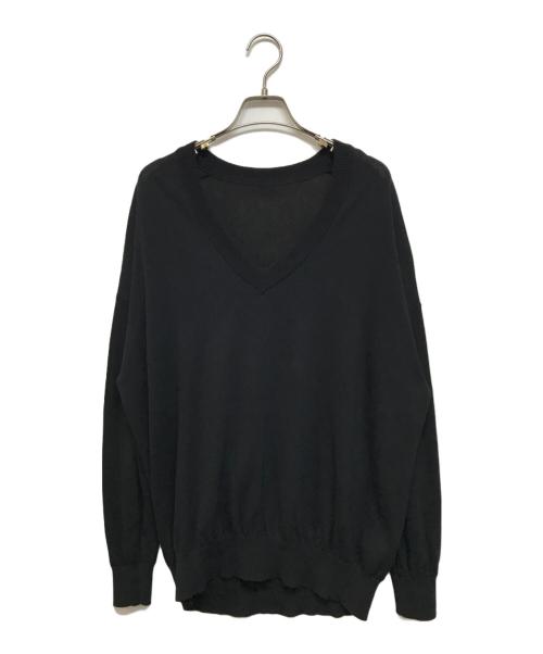 MUSE de Deuxieme Classe（ミューズ ドゥーズィエム クラス）MUSE de Deuxieme Classe (ミューズ ドゥーズィエム クラス) Ladycoat Vネック プルオーバー ブラック サイズ:Freeの古着・服飾アイテム
