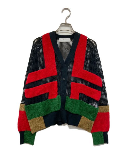 TOGA PULLA（トーガ プルラ）TOGA PULLA (トーガ プルラ) メッシュカーディガン マルチカラー サイズ:36の古着・服飾アイテム