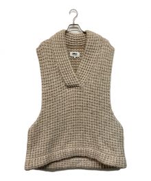 MM6 Maison Margiela（エムエムシックスメゾンマルジェラ）の古着「Knit vest」｜ベージュ