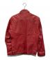HUGO BOSS (ヒューゴ ボス) レザージャケット レッド サイズ:48：16000円
