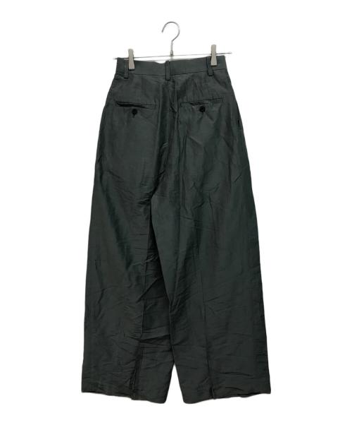 Plage（プラージュ）Plage (プラージュ) VIS/LINEN TUCK WIDE パンツ グレー サイズ:36の古着・服飾アイテム