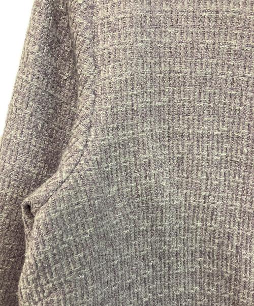 JILL BY JILLSTUART（ジル バイ ジルスチュアート）JILL BY JILLSTUART (ジル バイ ジルスチュアート) モールツイードブローチ付きジャケット パープル サイズ:SIZE Sの古着・服飾アイテム