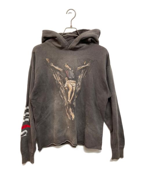 SAINT MICHAEL（セントマイケル）SAINT MICHAEL (セントマイケル) VLONE (ヴィーロン) HOODIE / VLONE / BLACK ブラック サイズ:Lの古着・服飾アイテム
