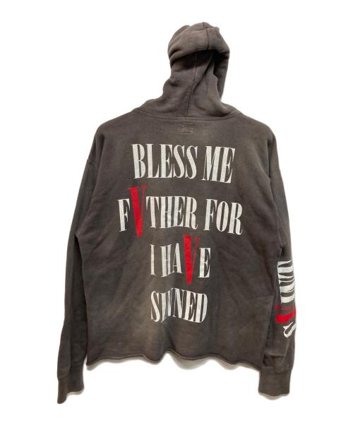SAINT MICHAEL（セントマイケル）SAINT MICHAEL (セントマイケル) VLONE (ヴィーロン) HOODIE / VLONE / BLACK ブラック サイズ:Lの古着・服飾アイテム