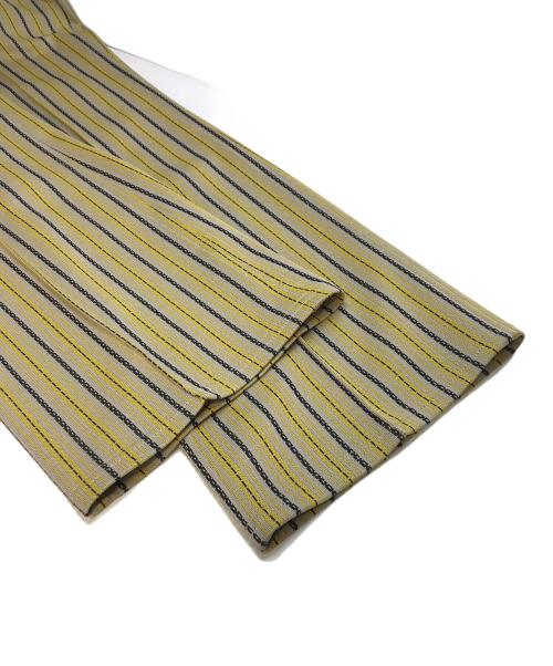 Needles（ニードルズ）Needles (ニードルズ) Boot-Cut Jean Poly Jq イエロー×ベージュ サイズ:Sの古着・服飾アイテム