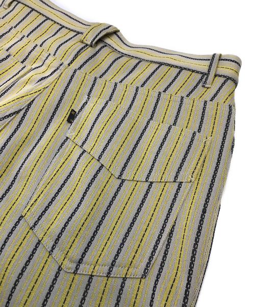 Needles（ニードルズ）Needles (ニードルズ) Boot-Cut Jean Poly Jq イエロー×ベージュ サイズ:Sの古着・服飾アイテム