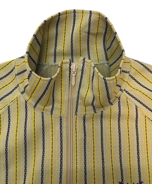 Needles（ニードルズ）Needles (ニードルズ) Track Jacket-POLY JQ. イエロー×ベージュ サイズ:Mの古着・服飾アイテム