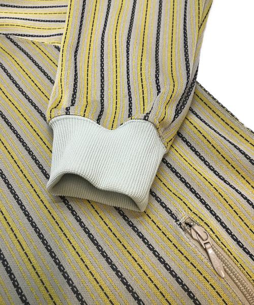 Needles（ニードルズ）Needles (ニードルズ) Track Jacket-POLY JQ. イエロー×ベージュ サイズ:Mの古着・服飾アイテム