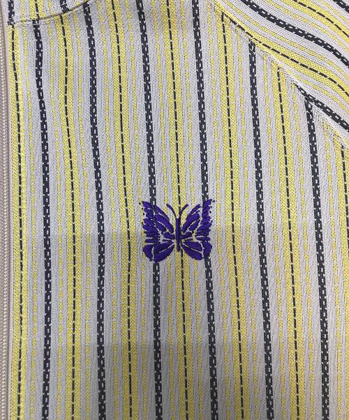 Needles（ニードルズ）Needles (ニードルズ) Track Jacket-POLY JQ. イエロー×ベージュ サイズ:Mの古着・服飾アイテム