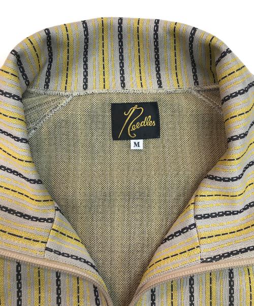 Needles（ニードルズ）Needles (ニードルズ) Track Jacket-POLY JQ. イエロー×ベージュ サイズ:Mの古着・服飾アイテム