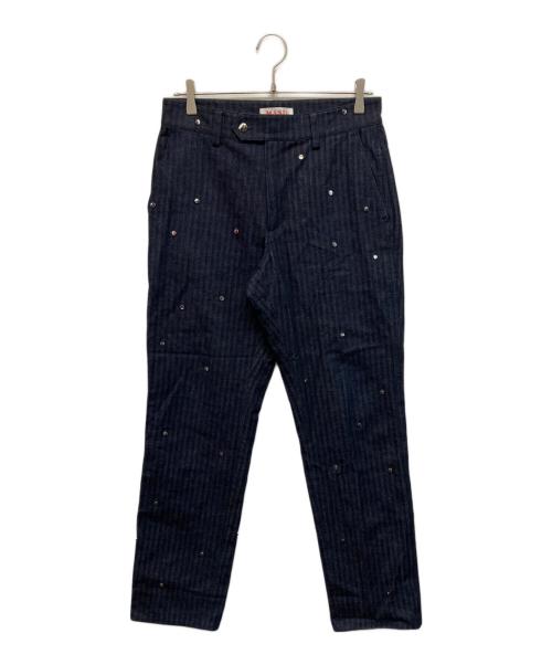 masu（エムエーエスユー）masu (エムエーエスユー) STARDUST DENIM PANTS インディゴ サイズ:46の古着・服飾アイテム