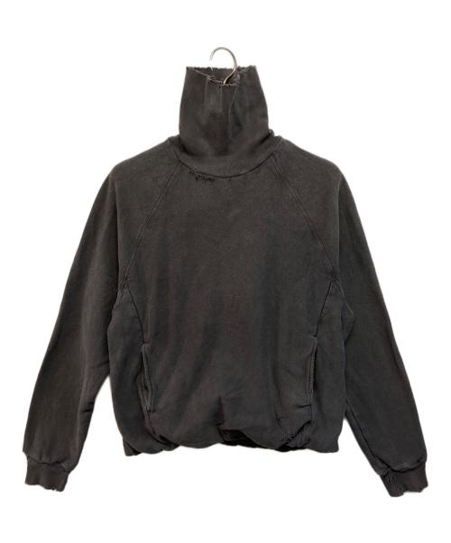 THE JEAN PIERRE（ジャンピエール）THE JEAN PIERRE (ジャンピエール) Pigmentdye Dove Turtle Sweat Shirt グレー サイズ:48の古着・服飾アイテム